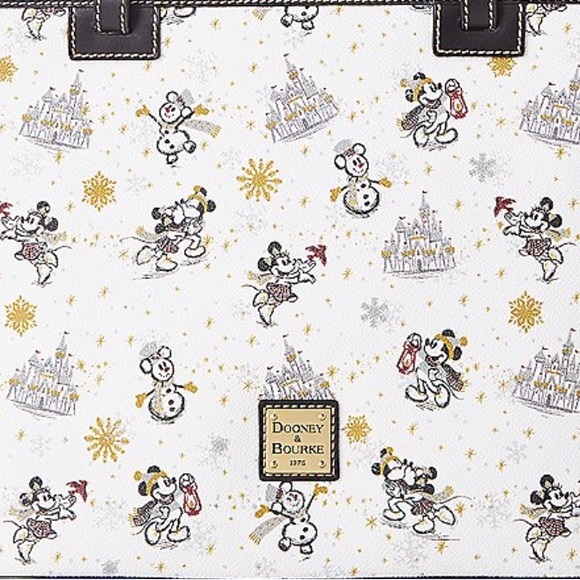 Disney Dooney & Bourke Bag - 2020 Mickey & Minnie Christmas Holiday Tote NWT - Picture 4 of 10
